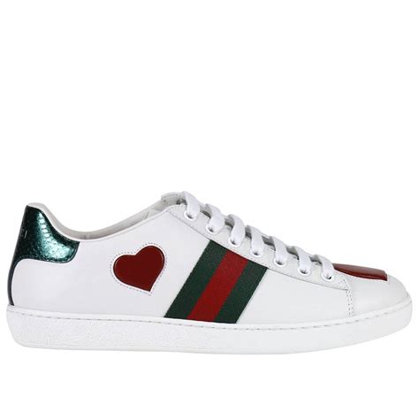 scarpe gucci sneakers donns cuori|scarpe gucci femminili.